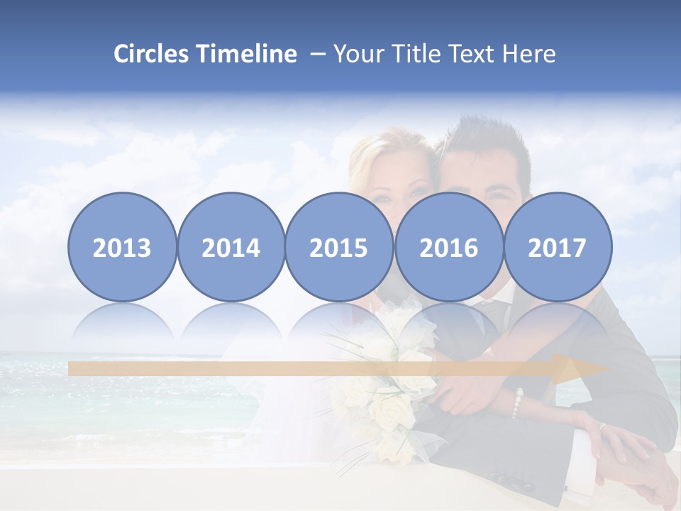 Seaview Bride Flowers PowerPoint Template