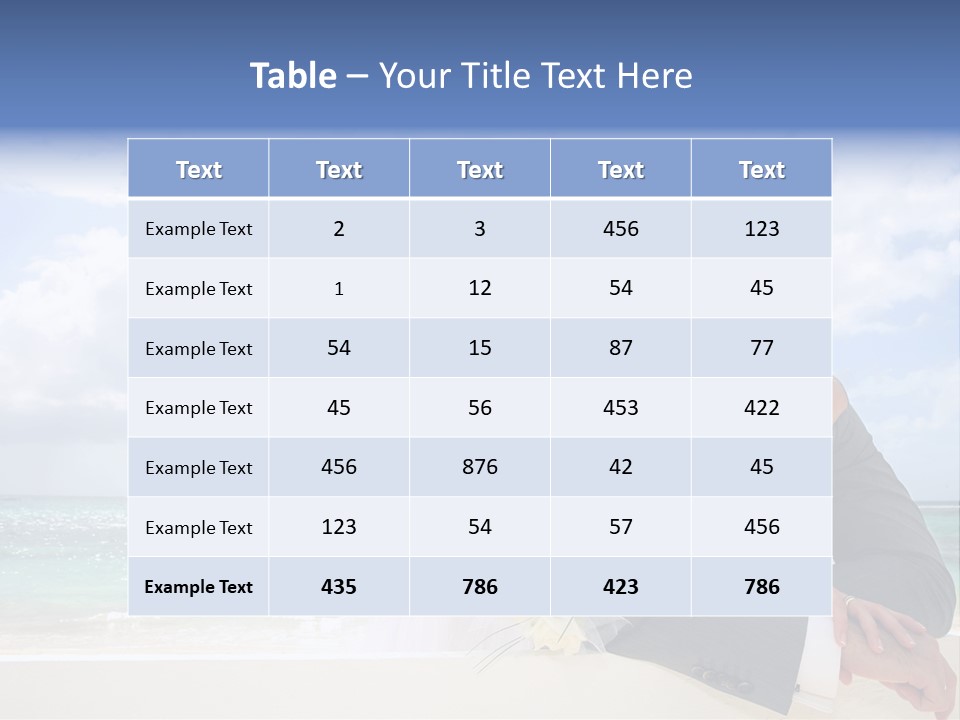 Seaview Bride Flowers PowerPoint Template