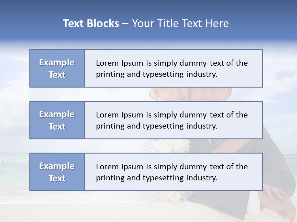 Seaview Bride Flowers PowerPoint Template