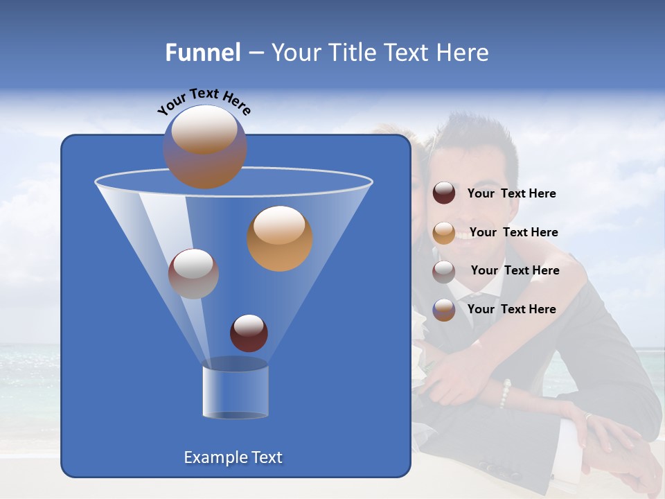 Seaview Bride Flowers PowerPoint Template