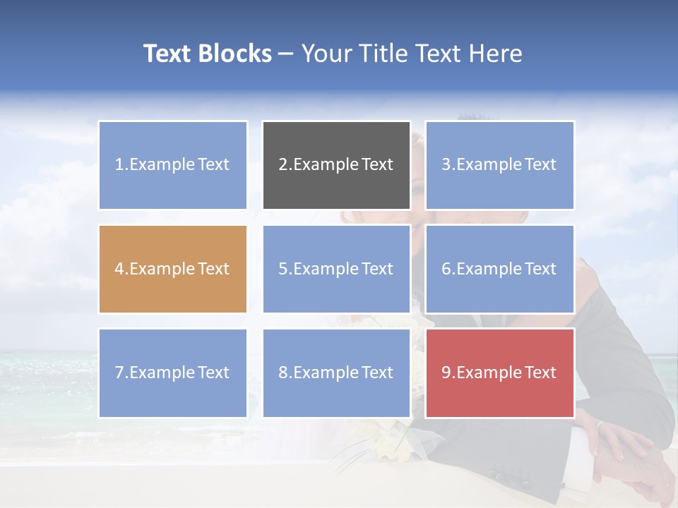 Seaview Bride Flowers PowerPoint Template