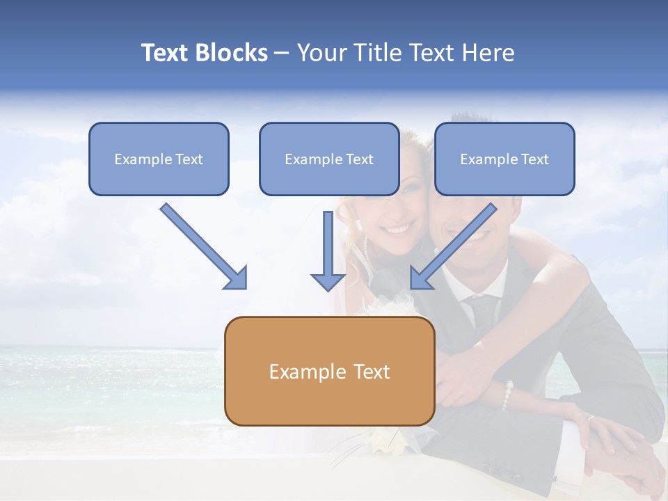 Seaview Bride Flowers PowerPoint Template