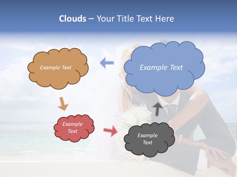 Seaview Bride Flowers PowerPoint Template