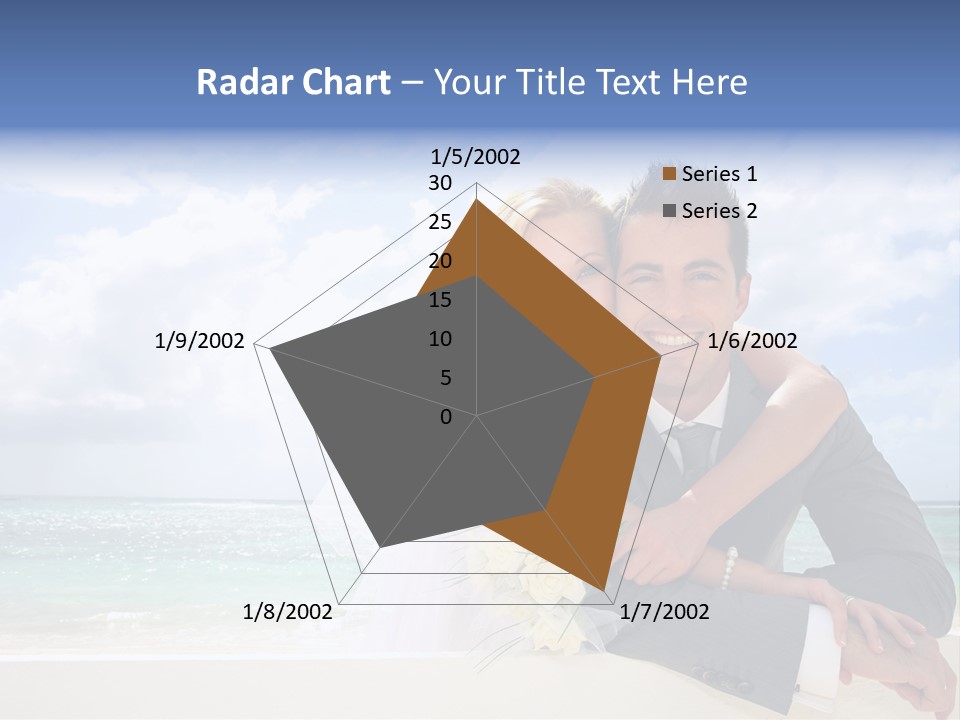 Seaview Bride Flowers PowerPoint Template