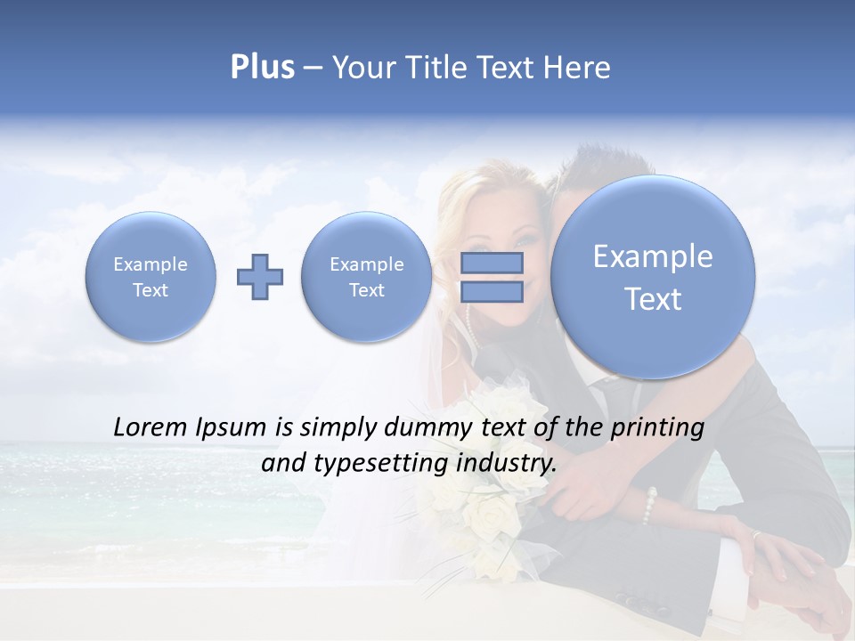 Seaview Bride Flowers PowerPoint Template