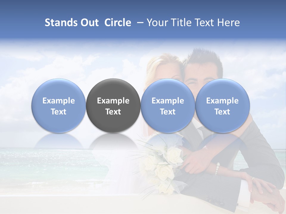 Seaview Bride Flowers PowerPoint Template