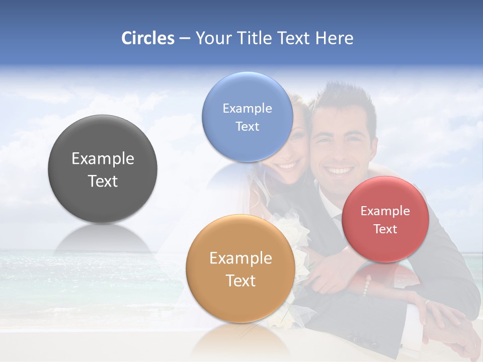 Seaview Bride Flowers PowerPoint Template