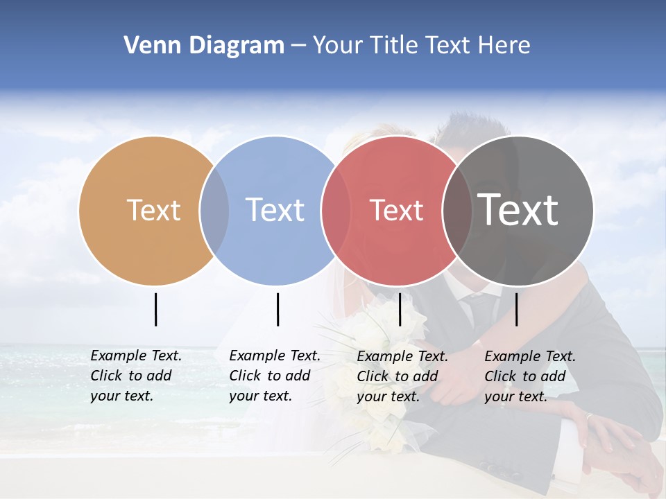 Seaview Bride Flowers PowerPoint Template