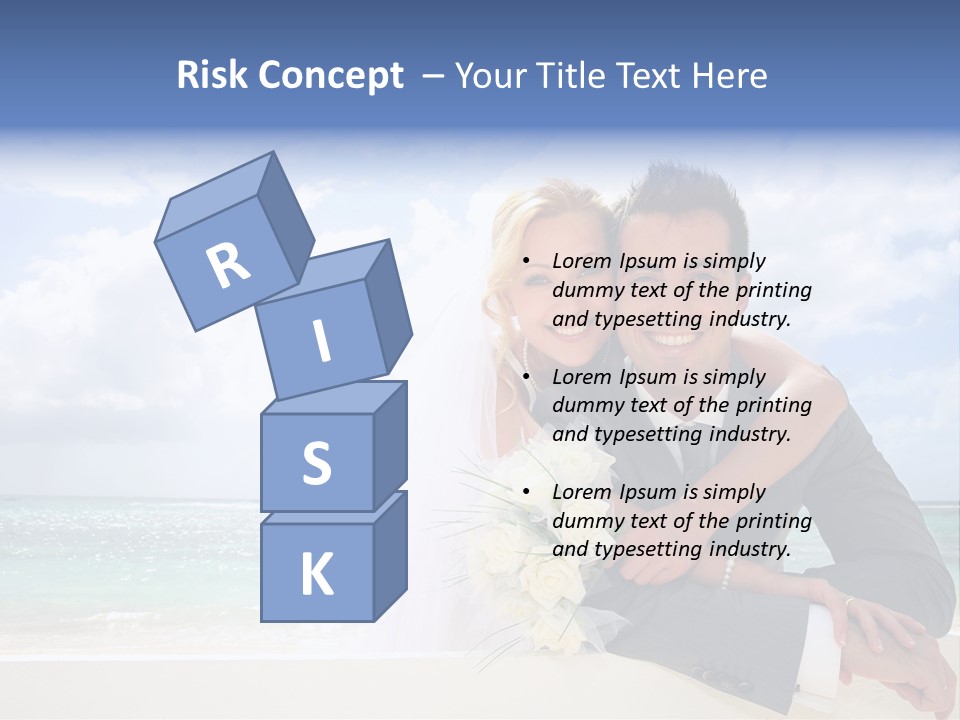 Seaview Bride Flowers PowerPoint Template