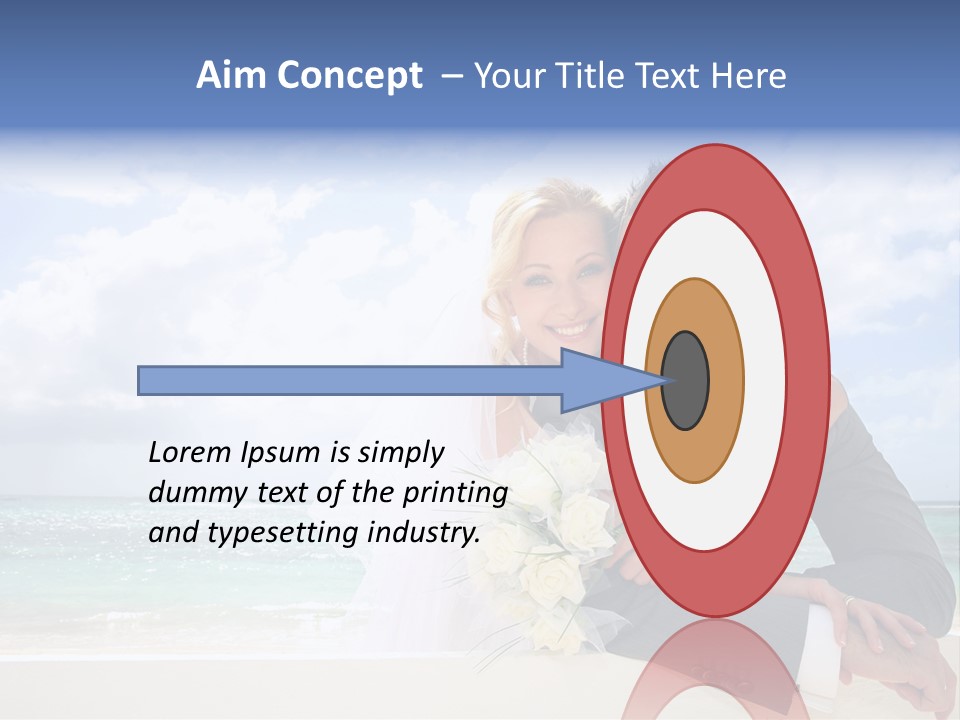 Seaview Bride Flowers PowerPoint Template