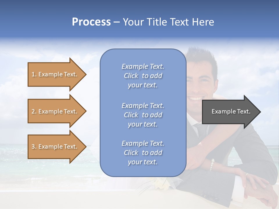 Seaview Bride Flowers PowerPoint Template