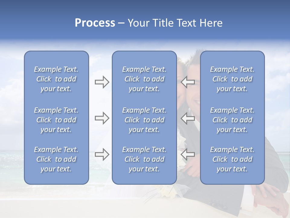 Seaview Bride Flowers PowerPoint Template