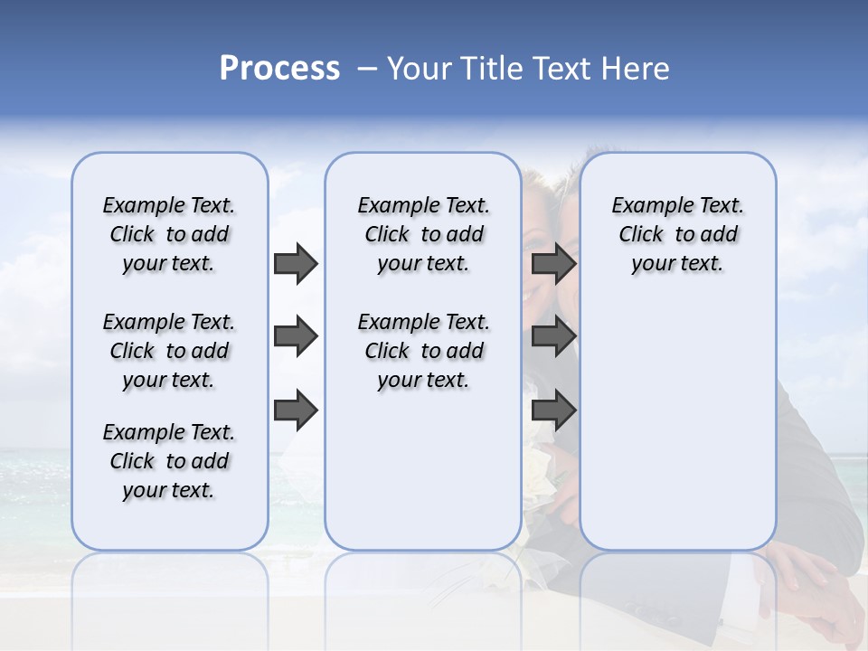 Seaview Bride Flowers PowerPoint Template