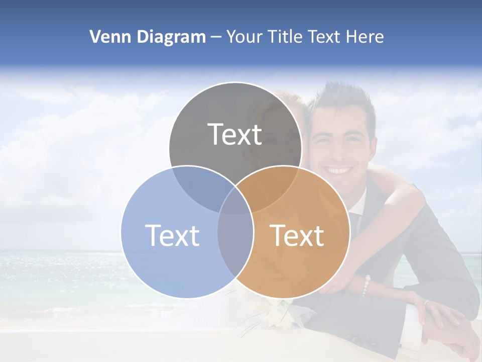 Seaview Bride Flowers PowerPoint Template