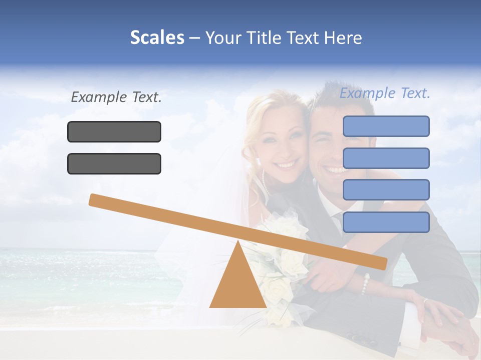 Seaview Bride Flowers PowerPoint Template