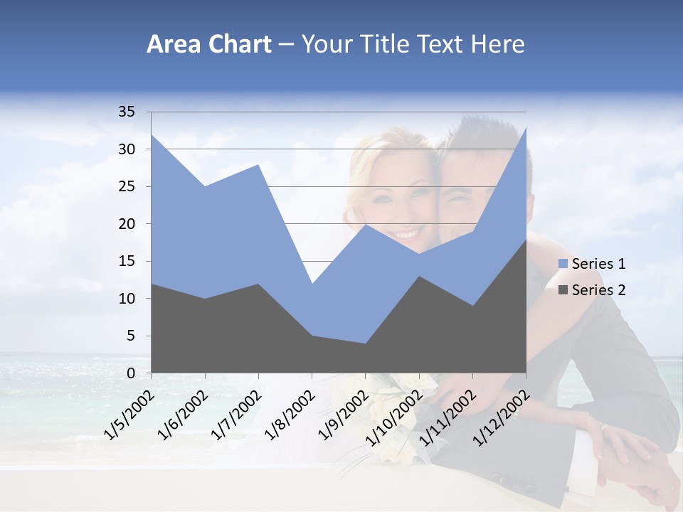 Seaview Bride Flowers PowerPoint Template