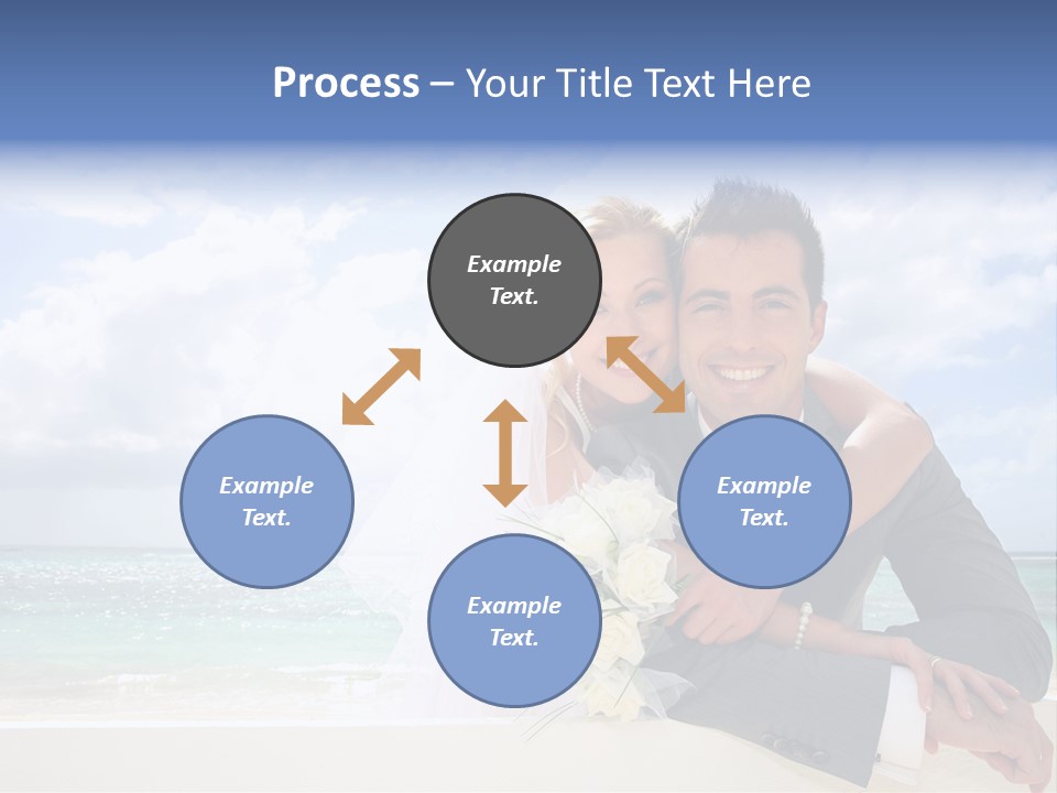 Seaview Bride Flowers PowerPoint Template