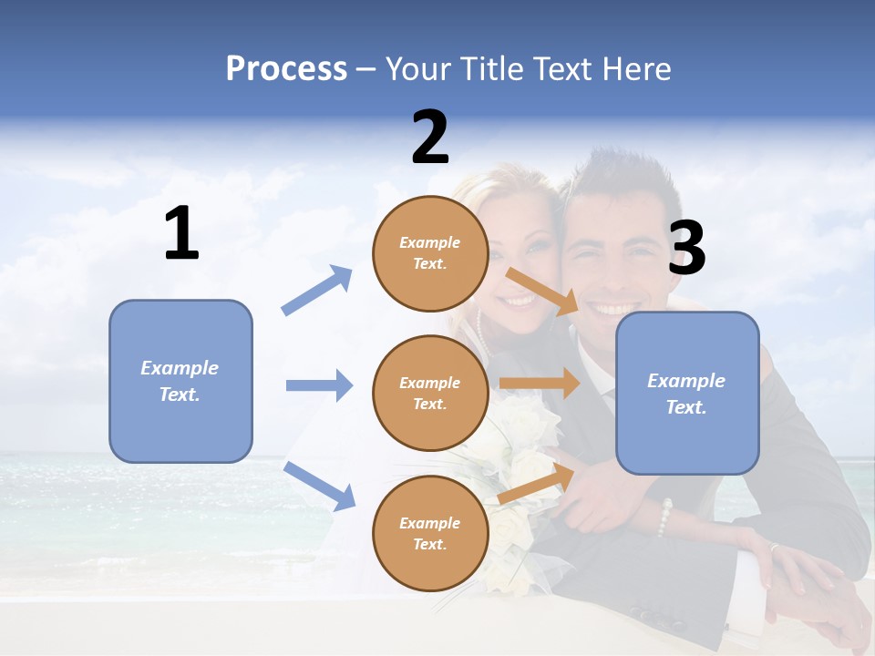 Seaview Bride Flowers PowerPoint Template