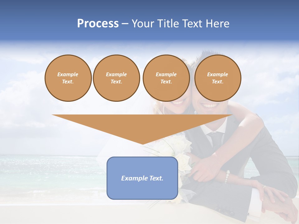 Seaview Bride Flowers PowerPoint Template