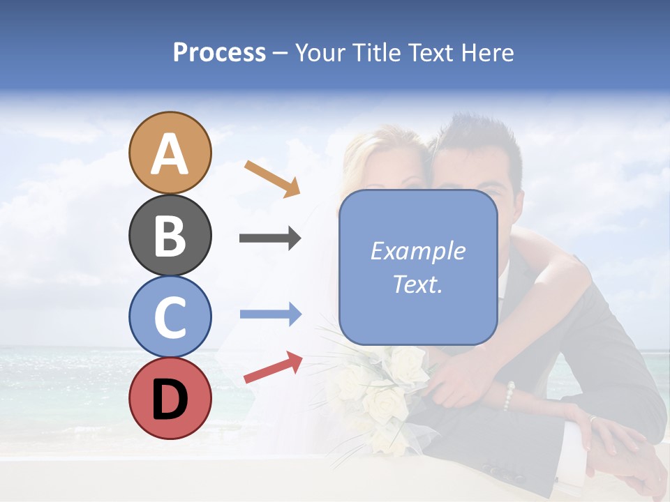 Seaview Bride Flowers PowerPoint Template