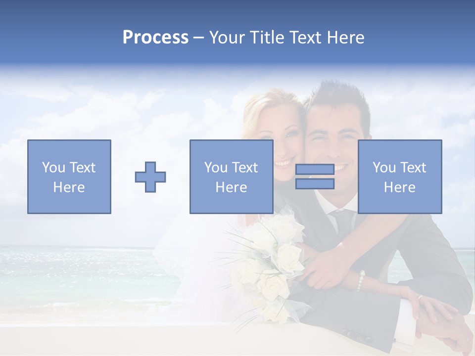 Seaview Bride Flowers PowerPoint Template