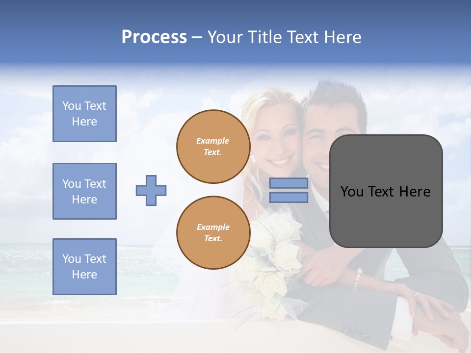 Seaview Bride Flowers PowerPoint Template