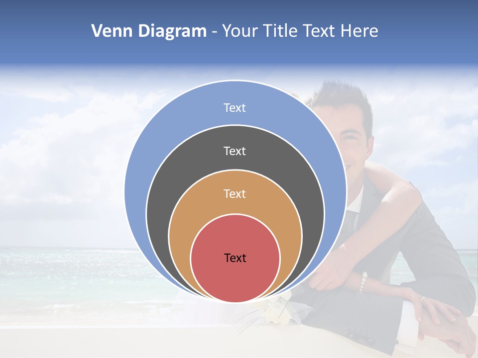 Seaview Bride Flowers PowerPoint Template