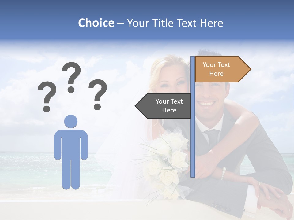 Seaview Bride Flowers PowerPoint Template