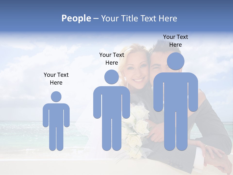 Seaview Bride Flowers PowerPoint Template