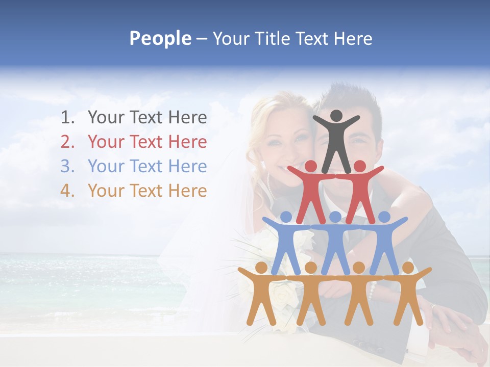 Seaview Bride Flowers PowerPoint Template