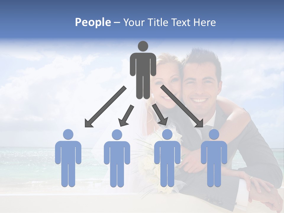 Seaview Bride Flowers PowerPoint Template