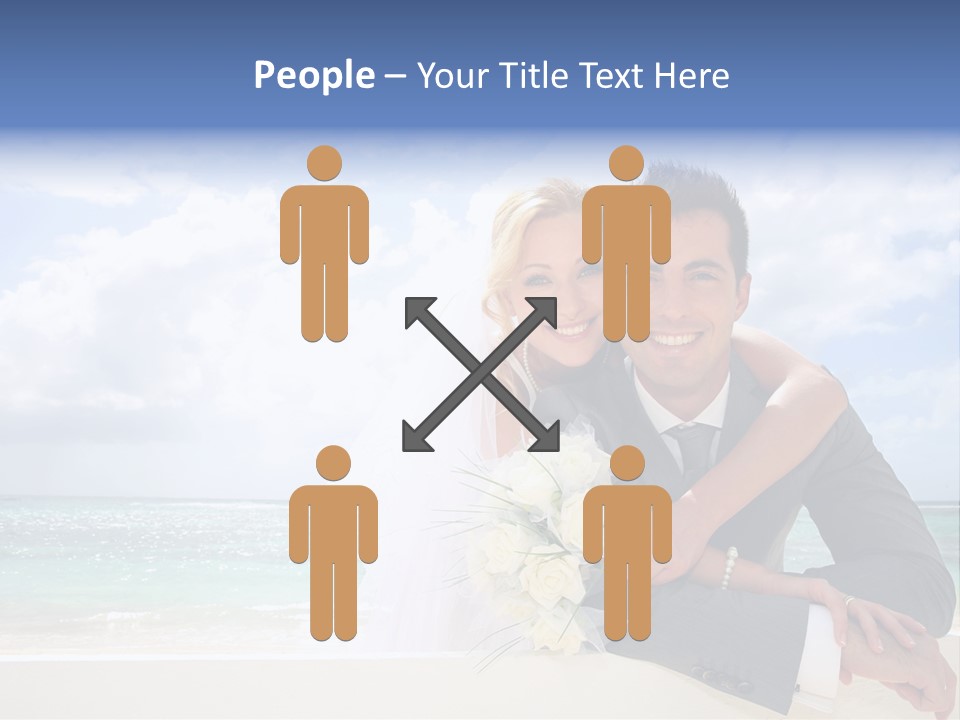 Seaview Bride Flowers PowerPoint Template