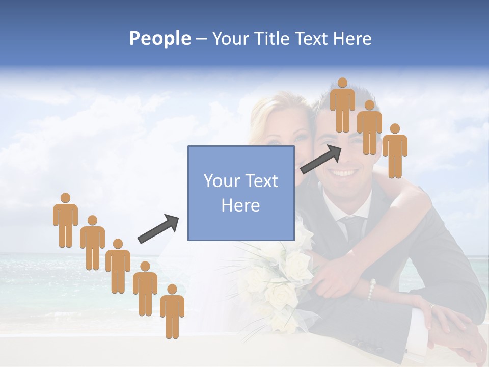 Seaview Bride Flowers PowerPoint Template