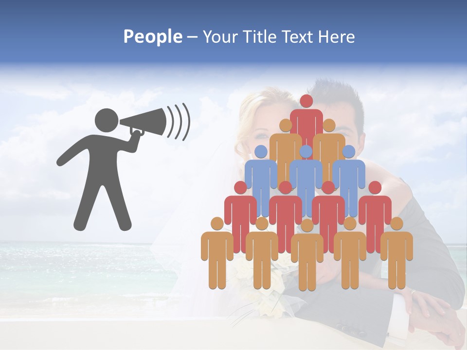 Seaview Bride Flowers PowerPoint Template