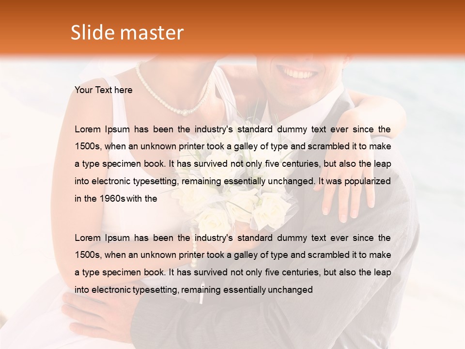 Sensual Hot Blond PowerPoint Template