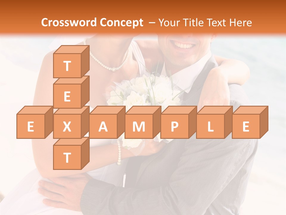 Sensual Hot Blond PowerPoint Template