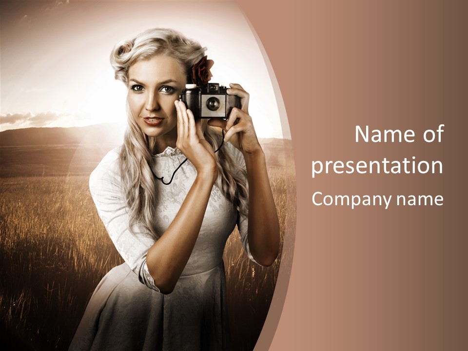 Object Creative Woman PowerPoint Template