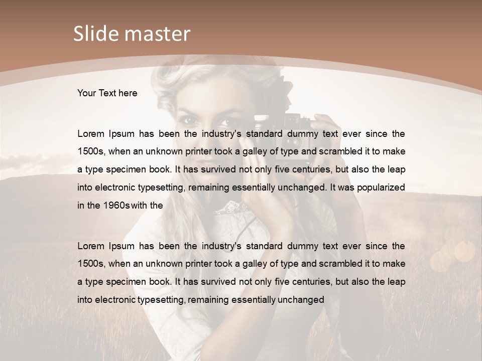 Object Creative Woman PowerPoint Template