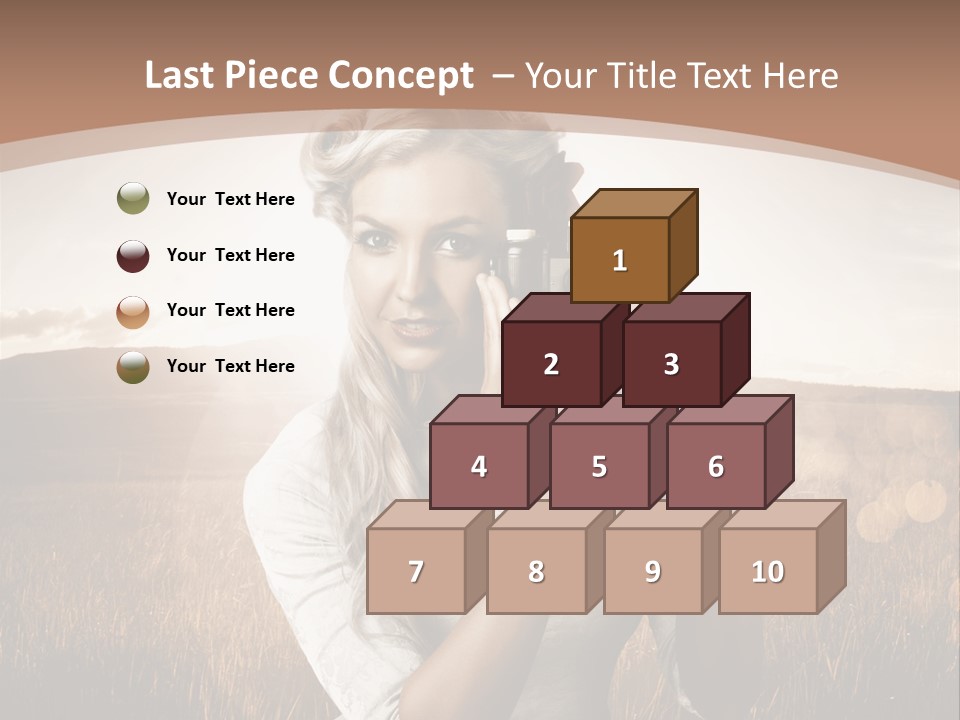 Object Creative Woman PowerPoint Template