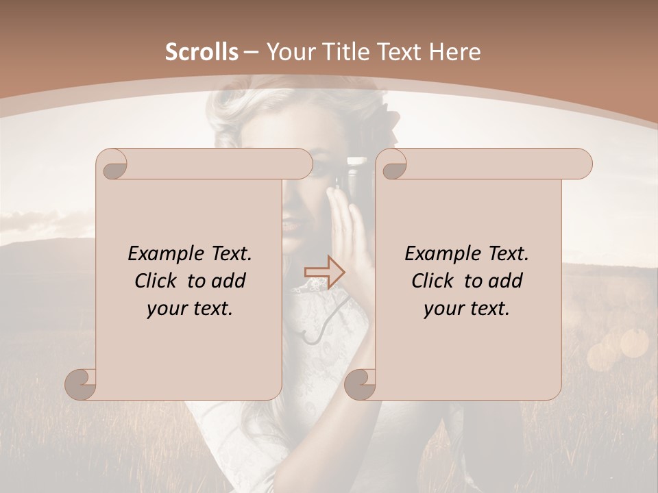 Object Creative Woman PowerPoint Template