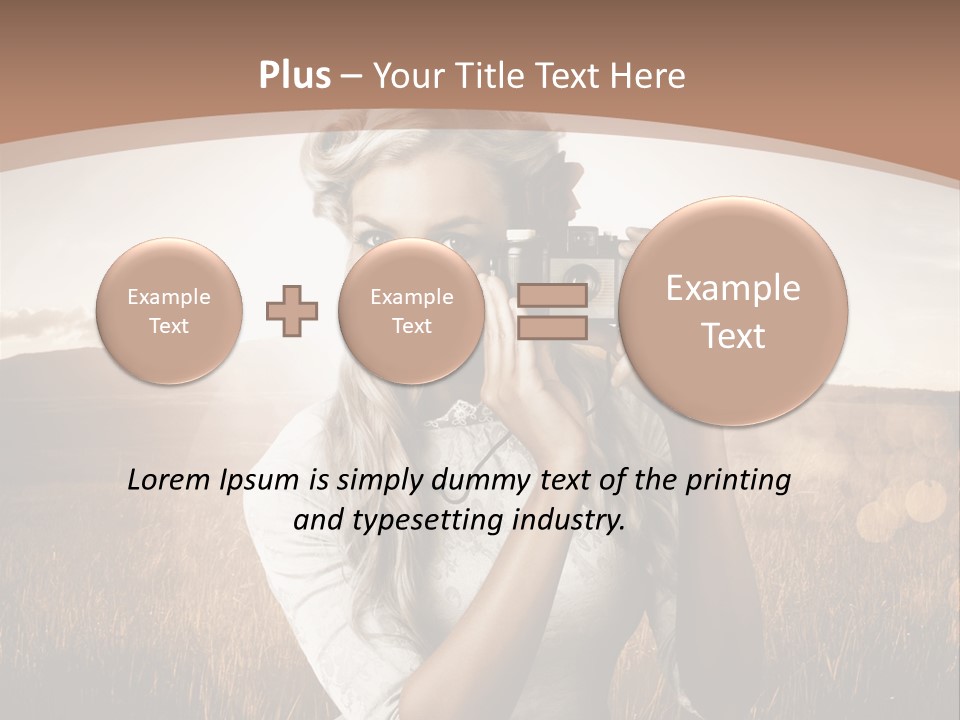 Object Creative Woman PowerPoint Template