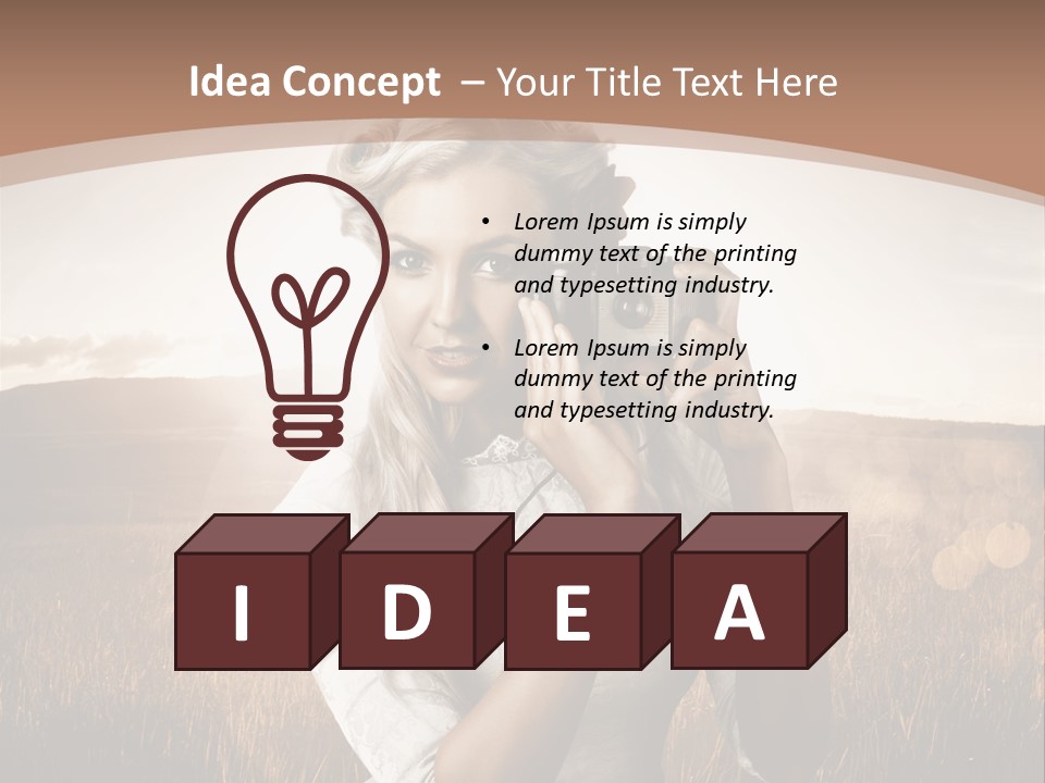 Object Creative Woman PowerPoint Template
