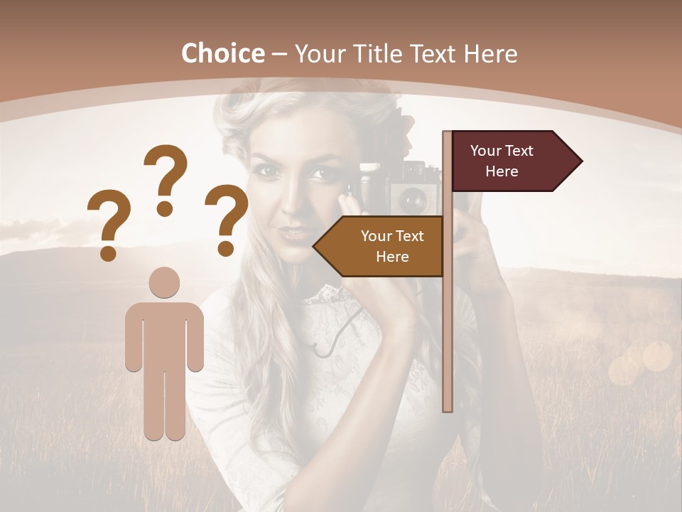 Object Creative Woman PowerPoint Template