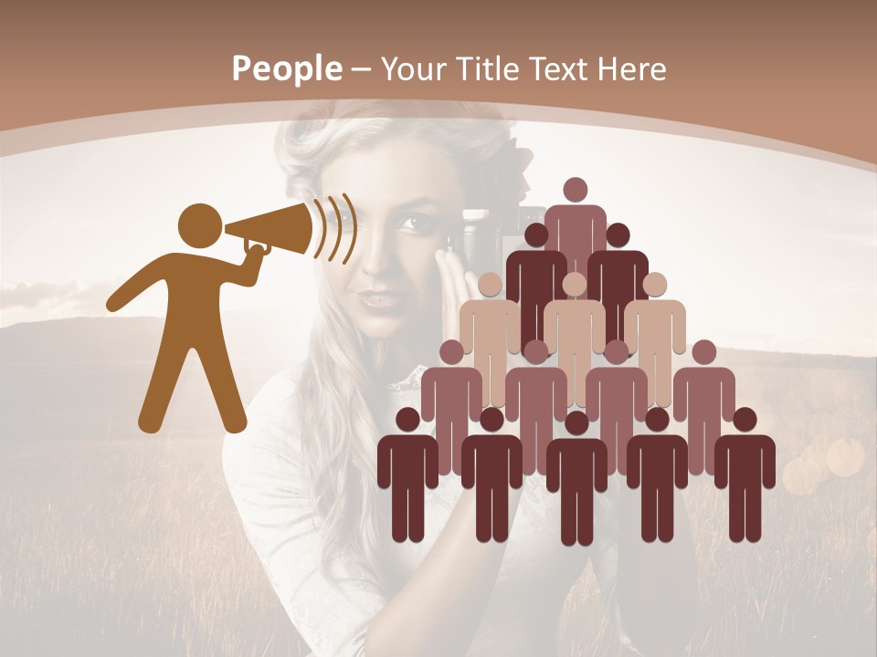 Object Creative Woman PowerPoint Template