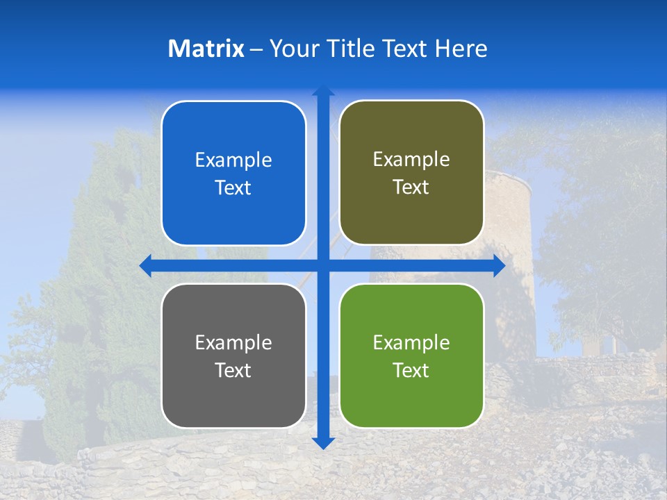 Blue Mediterranean Old PowerPoint Template