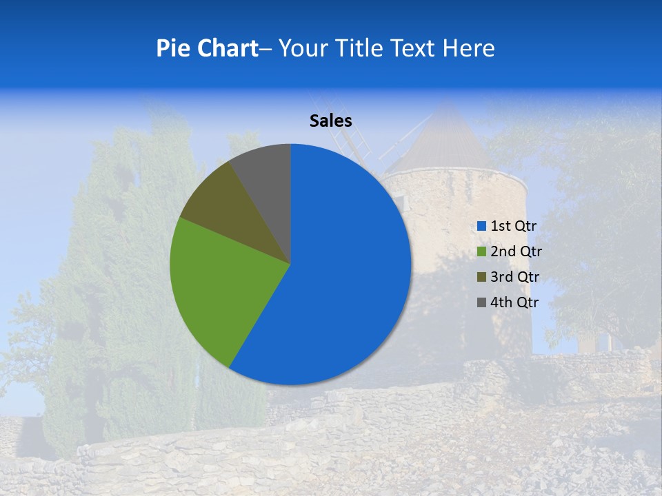 Blue Mediterranean Old PowerPoint Template