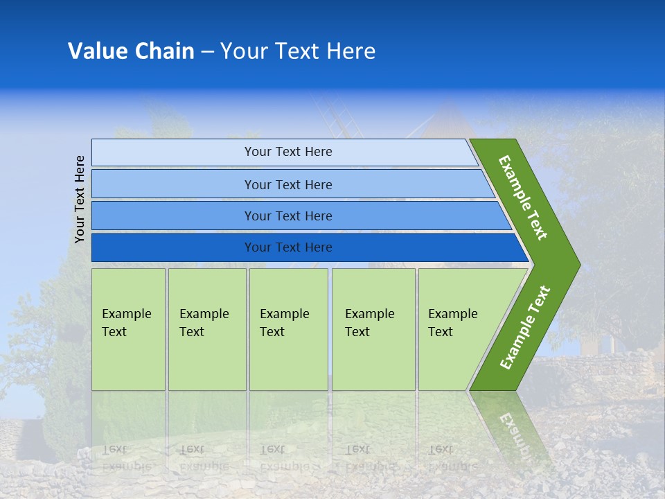 Blue Mediterranean Old PowerPoint Template