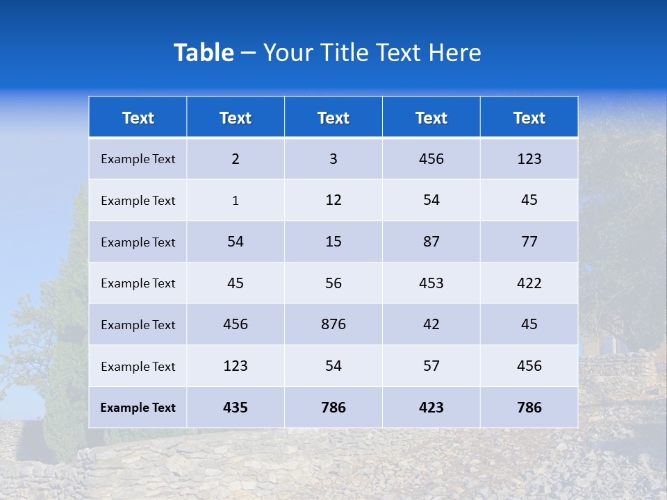 Blue Mediterranean Old PowerPoint Template