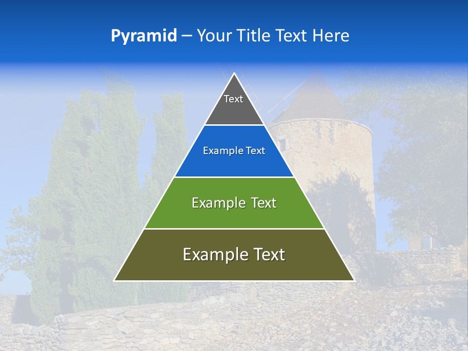 Blue Mediterranean Old PowerPoint Template