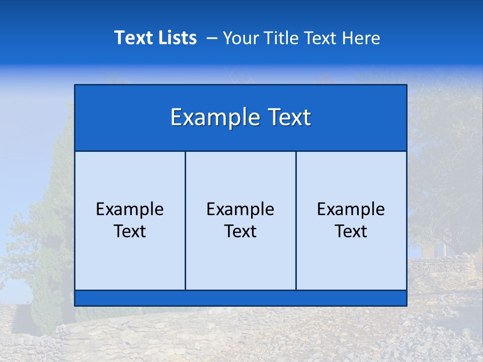Blue Mediterranean Old PowerPoint Template